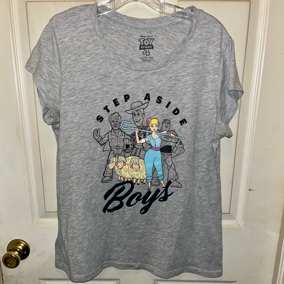 DISNEY PIXAR Toy Story 4 Women’s Short Sleeve Bo Step Aside Boys Top. Sz XXXL - Picture 1 of 4